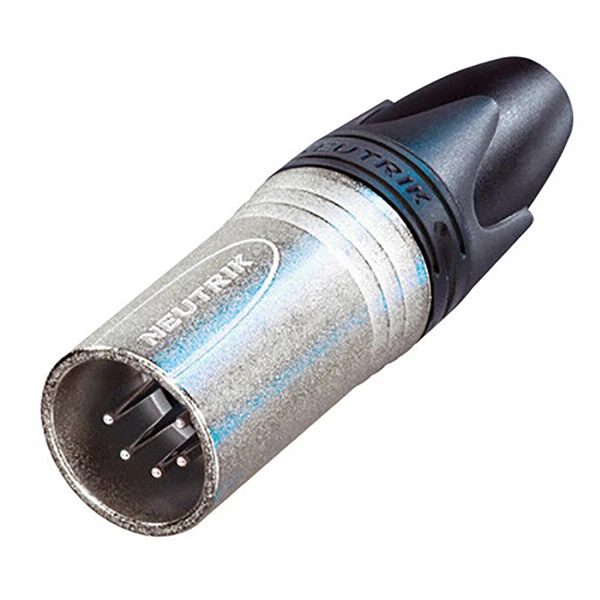 5-pin XLR: DMX only, never audio