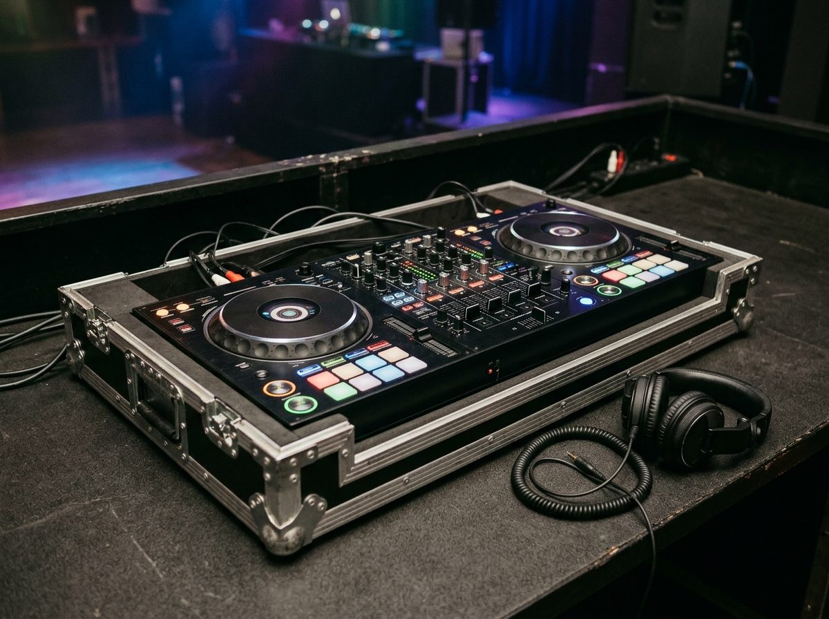 All-in-one in a flat flight case