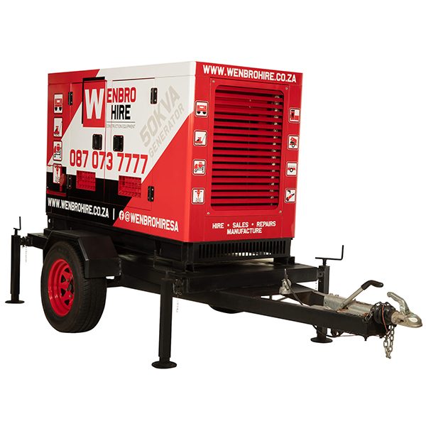 Trailer generator, 63 A red outlet